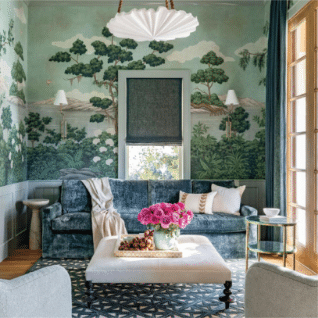 Cozy living room scene.